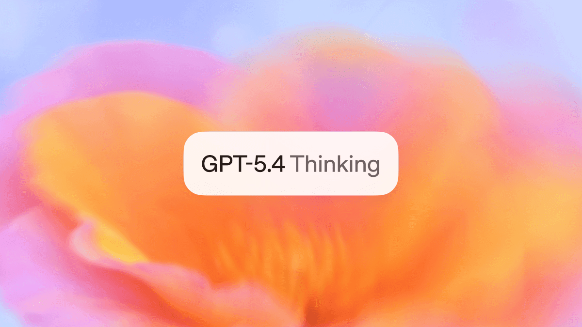 GPT-5.4 Thinking model reasoning visualization