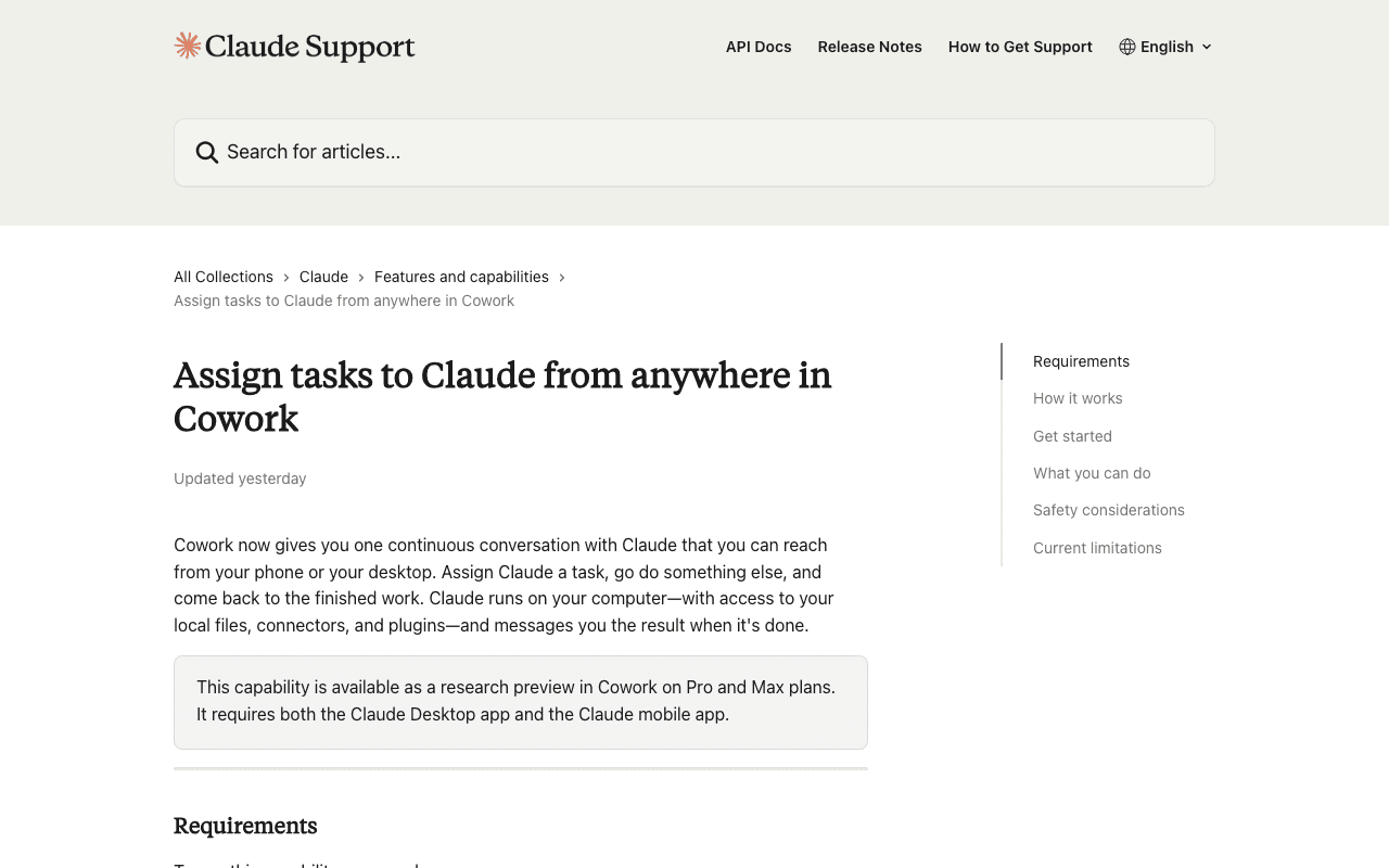 Claude Dispatch 공식 문서