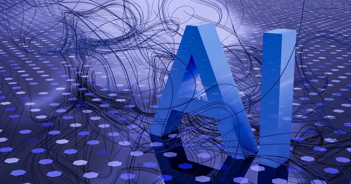 추상 AI 네트워크 그래픽