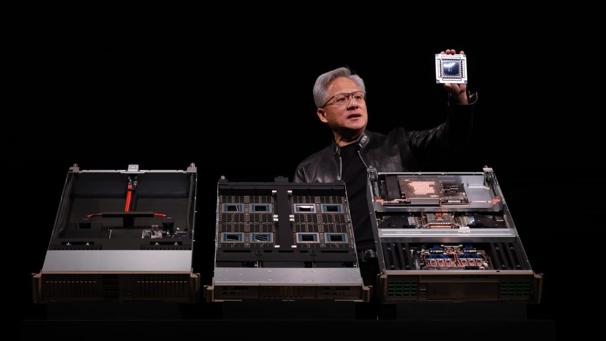 Jensen Huang presenting Vera Rubin at GTC 2026 keynote
