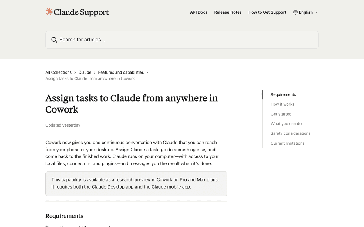 Claude Dispatch 공식 문서