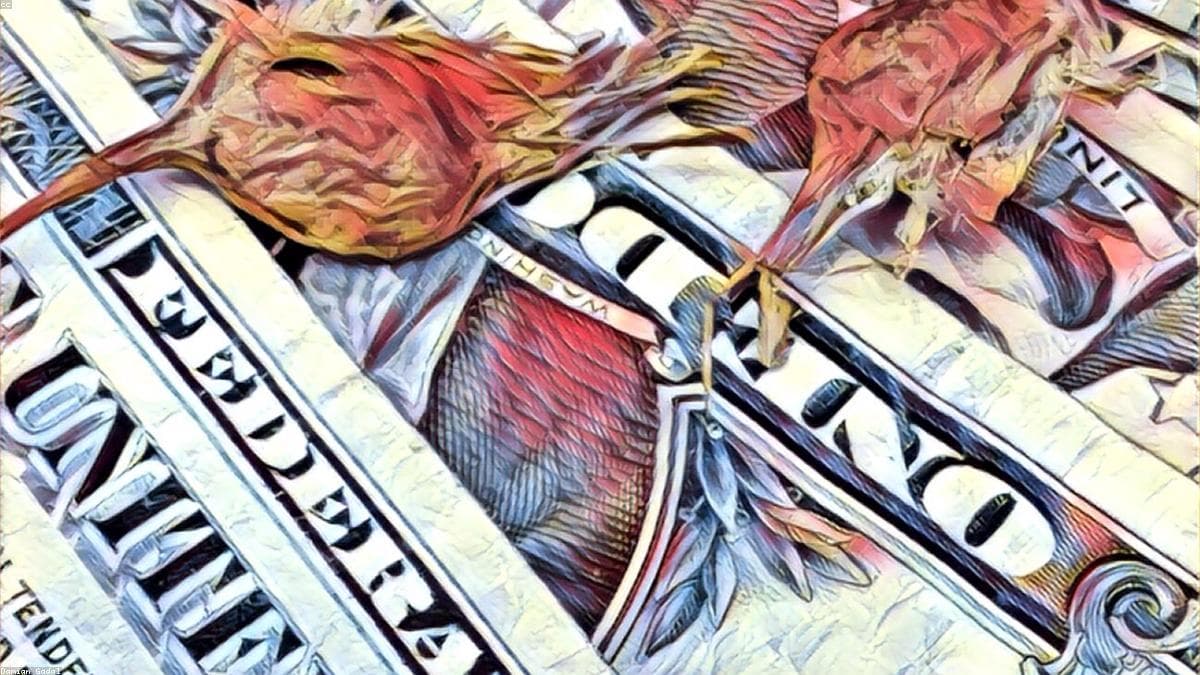 Financial capital flooding into AI startups — visual representation