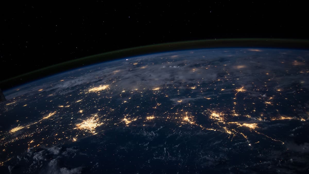 Global cloud network data visualization symbolizing the Microsoft-OpenAI partnership restructuring
