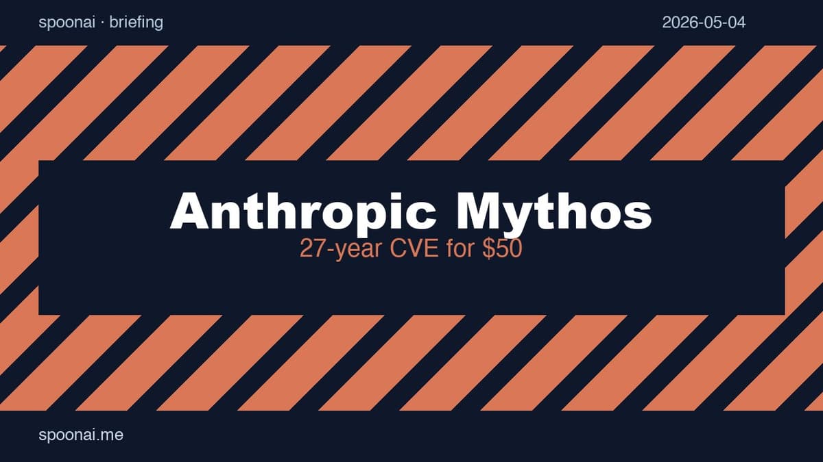 Anthropic Mythos — finding a 27-year-old CVE for $50, security diagram