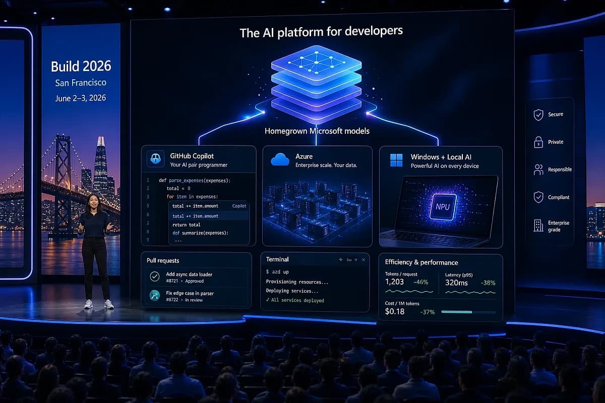 마이크로소프트 빌드 2026 — 자체 AI 모델군(MAI)으로 OpenAI 의존을 줄이려는 흐름