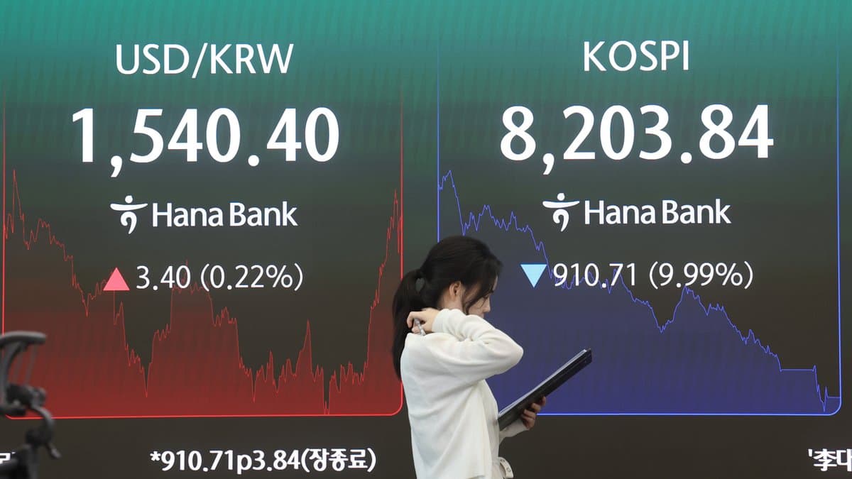 한국발 반도체 쇼크 — KOSPI 서킷브레이커, SOXX -7.88%, ARM -10% 동반 폭락
