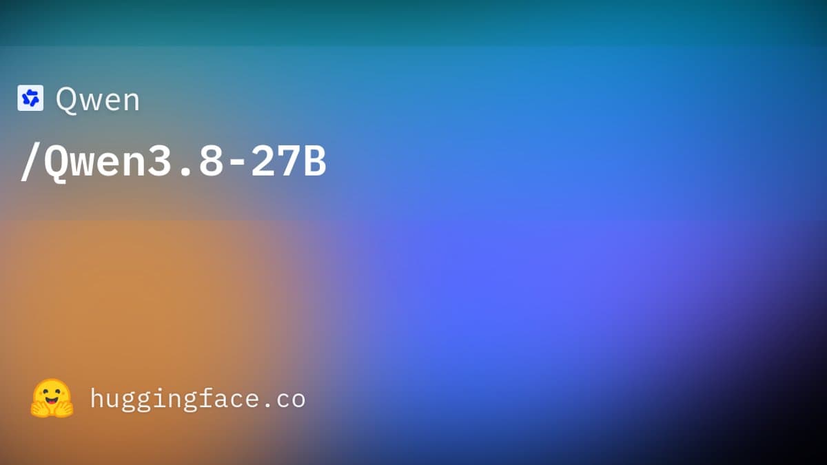 알리바바가 27B짜리 오픈웨이트를 풀었어 — 아파치 2.0에 텍스트·이미지·영상까지