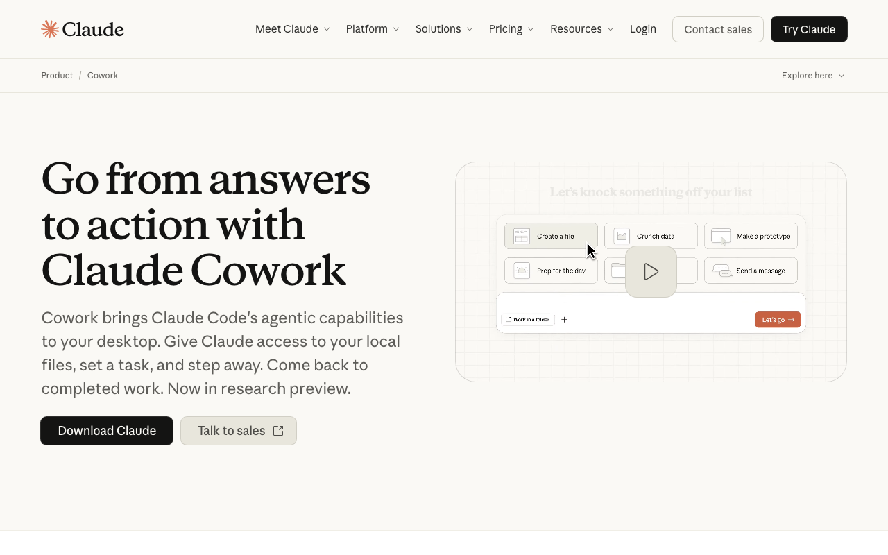Claude Cowork 공식 소개